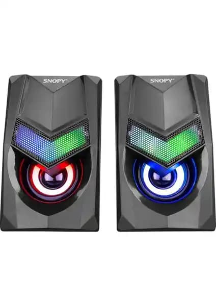 Snopy SN-X25 2.0 RGB Işıklı Siyah USB Hoparlör İnceleme ve Özellikler