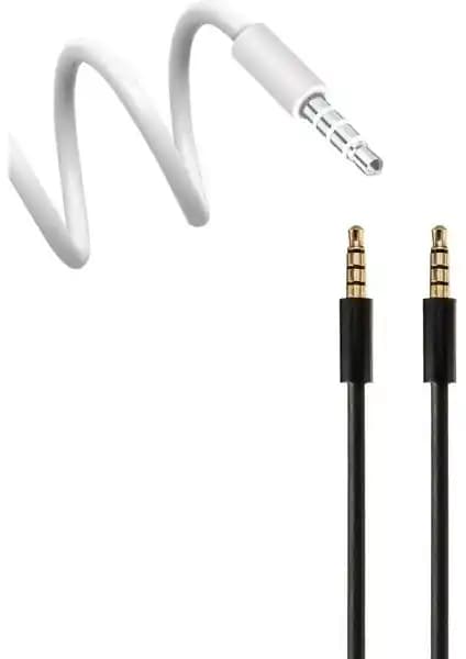 Streak Aux Ses Kablosu 1 Metre Uzunlukta Oto Teyp Bağlantısı ve Yüksek Ses Kalitesi