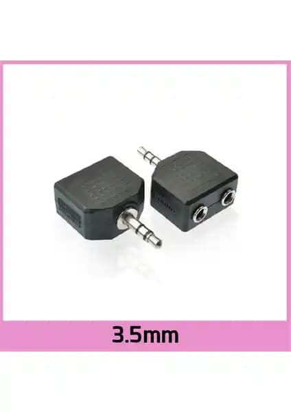 Ti-mesh 3.5mm Stereo Jack Splitter Çoklayıcı Siyah Ses Bağlantı Adaptörü