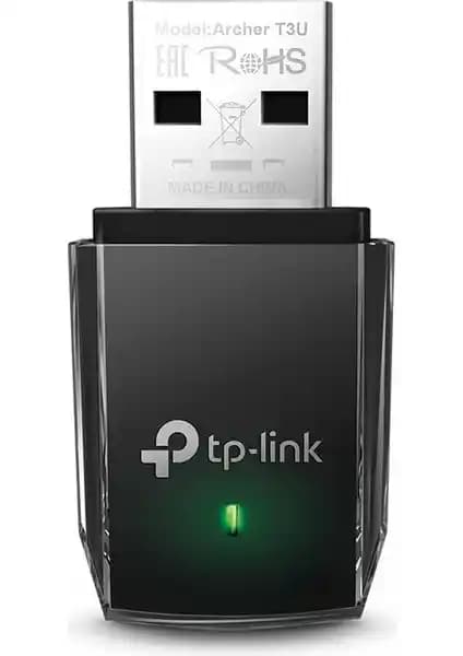 TP-Link Archer T3U USB Wi-Fi Adaptörü Yüksek Hızlı ve Taşınabilir Çift Bant Modülü