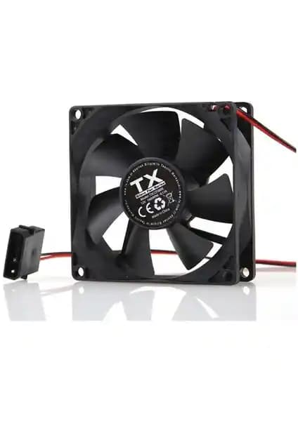 TX 8 cm Siyah Kasa Fanı: Yüksek Performanslı ve Sessiz Soğutma Çözümü