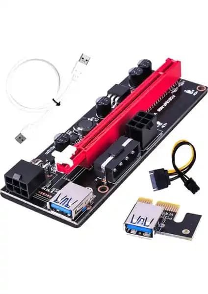 UniChrome Zauss V009 Riser Madencilik İçin Güvenilir PCIe Genişletici Kartı Özellikleri ve İncelemesi