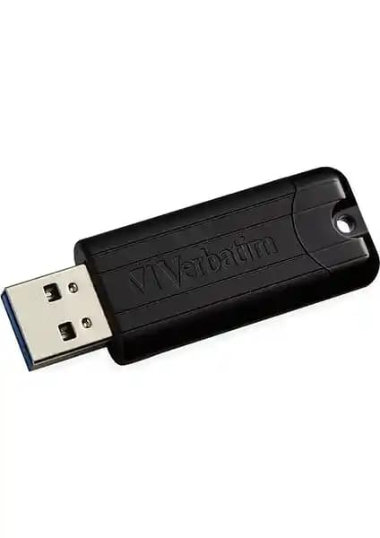 Verbatim 128GB Pinstripe USB 3.2 Bellek: Yüksek Kapasiteli ve Güvenilir Taşınabilir Depolama Çözümü