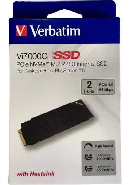 Verbatim Vi7000G 2TB M.2 NVMe PCIe Gen 4 SSD ile Yüksek Hız ve Güvenilirlik