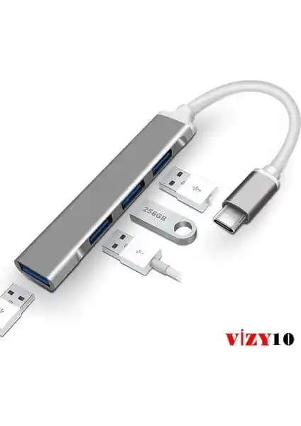 Vizy10 USB Type-C Çoklu Bağlantı Adaptörü: Yüksek Performanslı ve Dayanıklı Tasarım