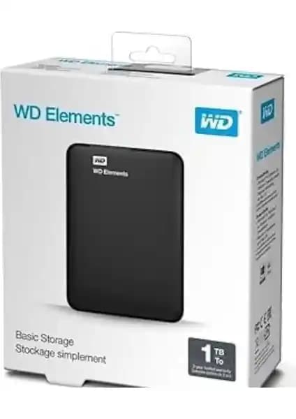 WD 1TB 2,5 Taşınabilir Harddisk 3.0 ile Hızlı ve Güvenli Veri Depolama Çözümü