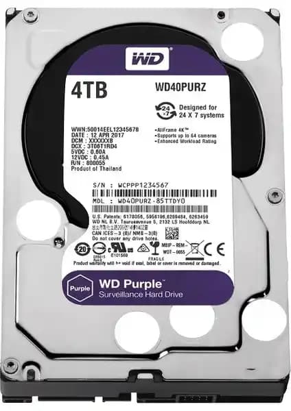 WD 4TB Purple 3.5 İnç Sabit Disk: Güçlü ve Güvenilir Veri Depolama Çözümü