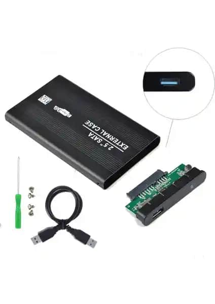 Wozlo 2.5 inç SATA HDD USB 3.0 Kutu: Dayanıklı ve Şık Veri Depolama Çözümü