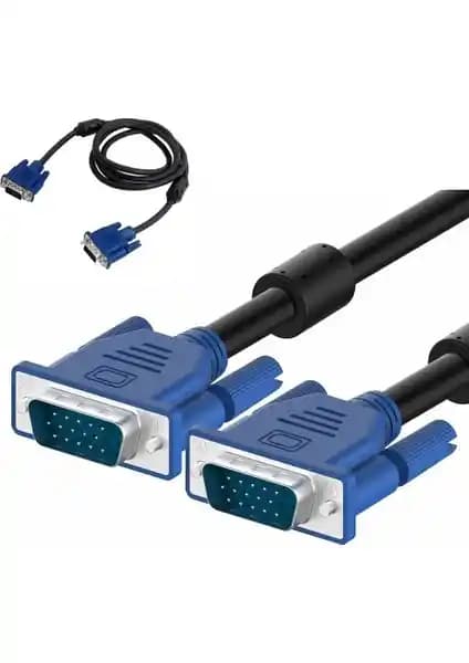 Wozlo VGA To VGA Görüntü Kablosu 1.5m Yüksek Kalite ve Güvenilir Bağlantı Çözümü