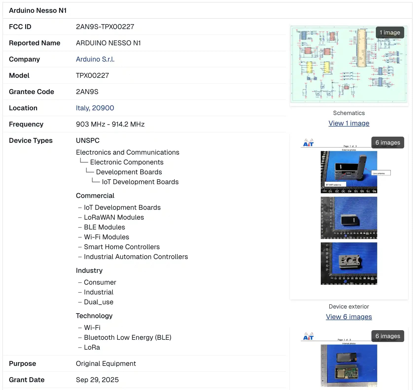 Arduino Nesso N1: FCC Dosyasında Ortaya Çıkan Teknik Detaylar ve Gelişmeler