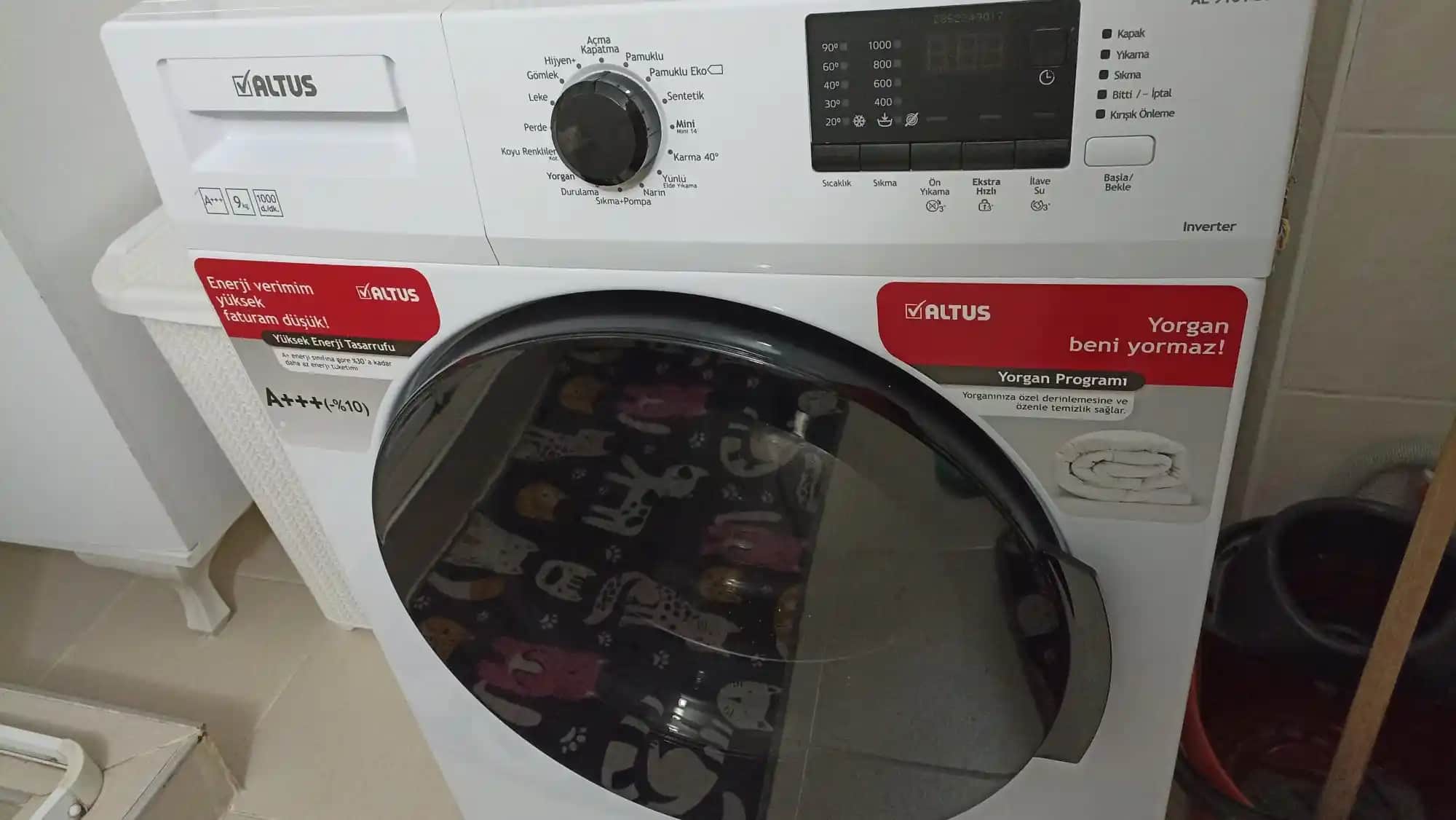 Altus 9 Kg A+++ Çamaşır Makinesi: Yüksek Kapasite ve Enerji Verimliliği ile Güncel Çözüm