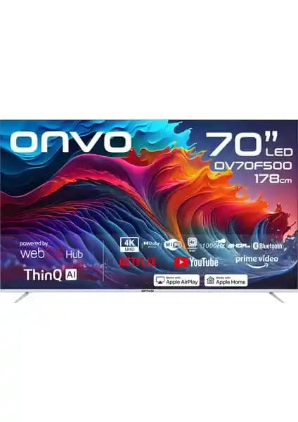 Onvo OV70F500 ve Vestel 65QG9840 Akıllı Televizyon Karşılaştırması ve Özellikleri