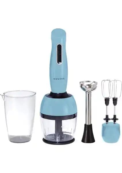 Vestel Retro Düş Mavisi ve Ziyafet 8500 x El Blender Setleri Karşılaştırması