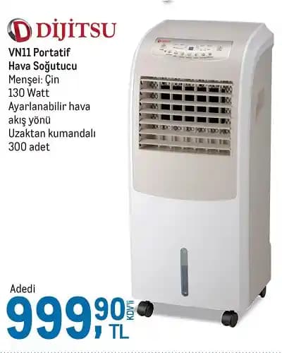 Dijitsu VN11 Portatif Hava Soğutucu: Modern Tasarım ve Yüksek Performans