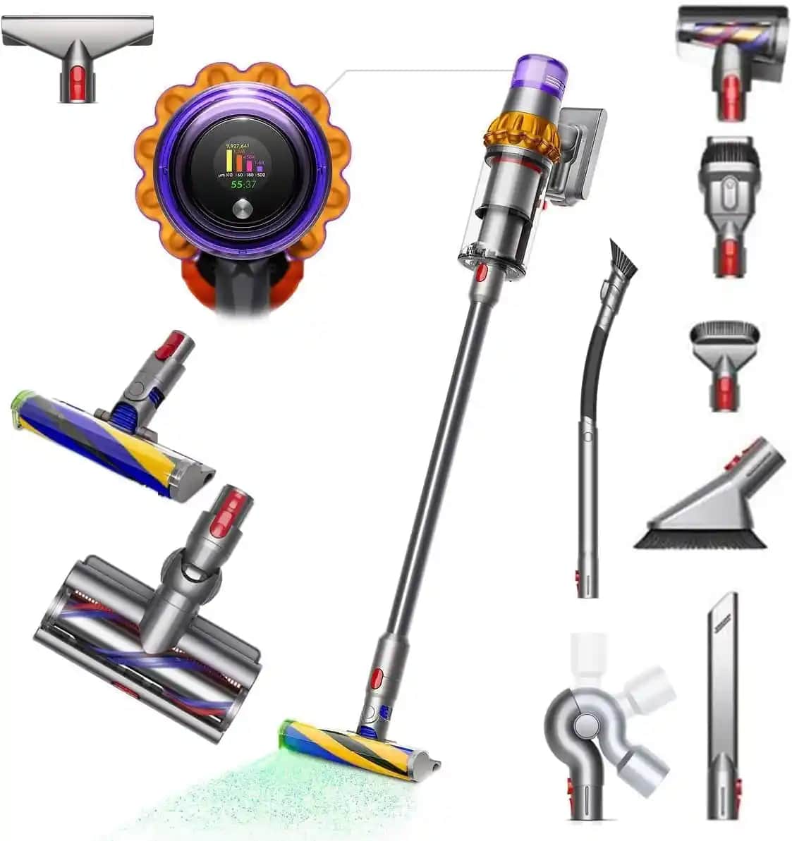 Dyson V15 Total Clean Kablosuz Süpürge: Güçlü Performans ve Akıllı Teknolojiler