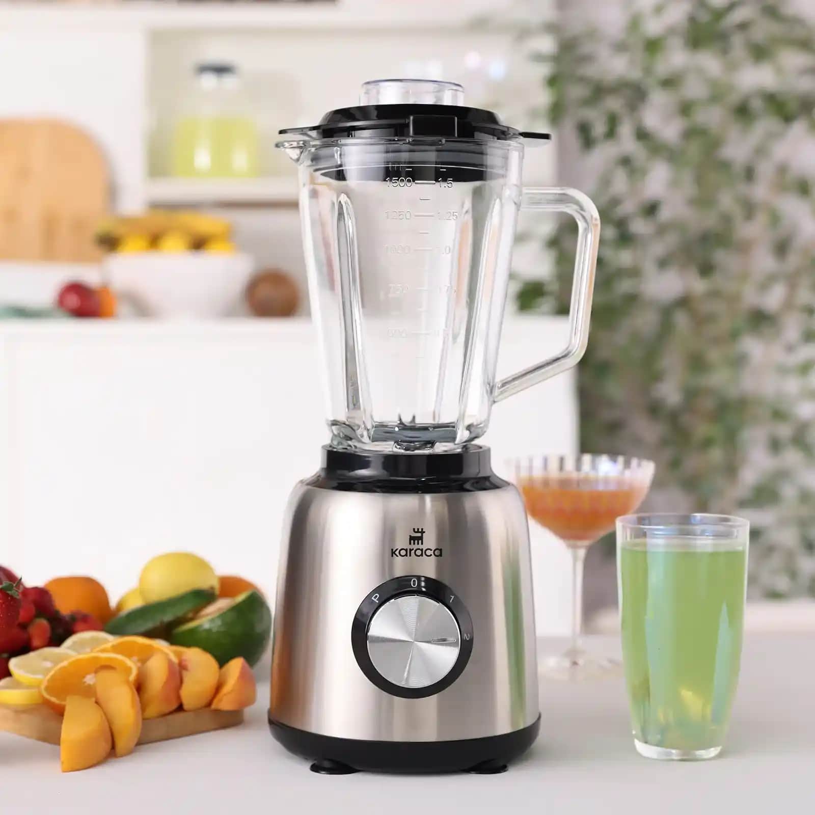 Karaca İnox 1.5 L Cam Hazneli Smoothie Blender: Dayanıklı ve Çok Fonksiyonlu Mutfak Aleti