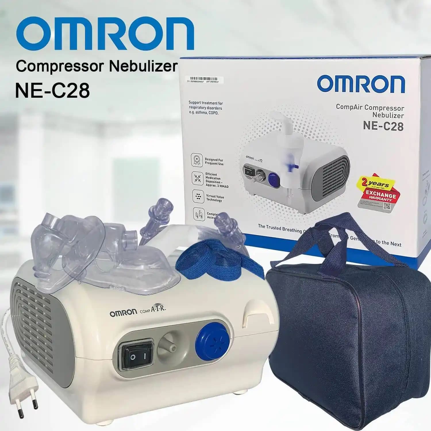 Omron C28P Nebulizatör: Solunum Sağlığını Güçlendiren Güvenilir ve Taşınabilir Cihaz