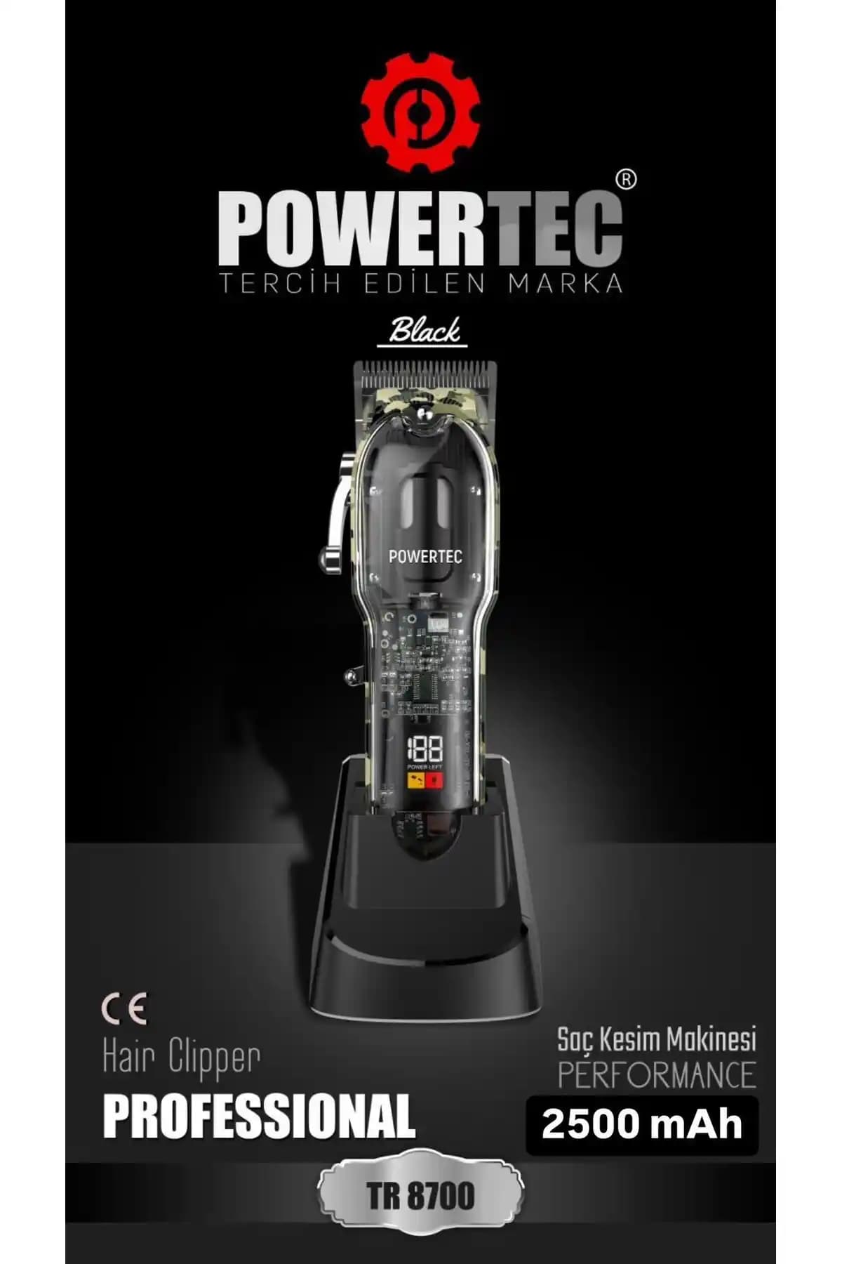 Powertec TR-8700 Saç ve Sakal Tıraş Makinesi: Günlük Erkek Bakımında Modern ve Çok Yönlü Çözüm