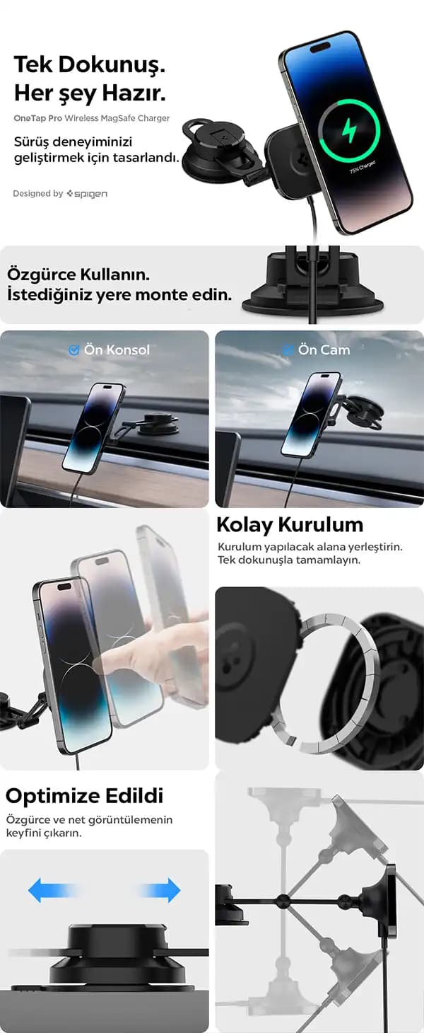 Spigen Telefon Tutucu Modelleri ve Özellikleri ile Güvenli Sürüş Deneyimi