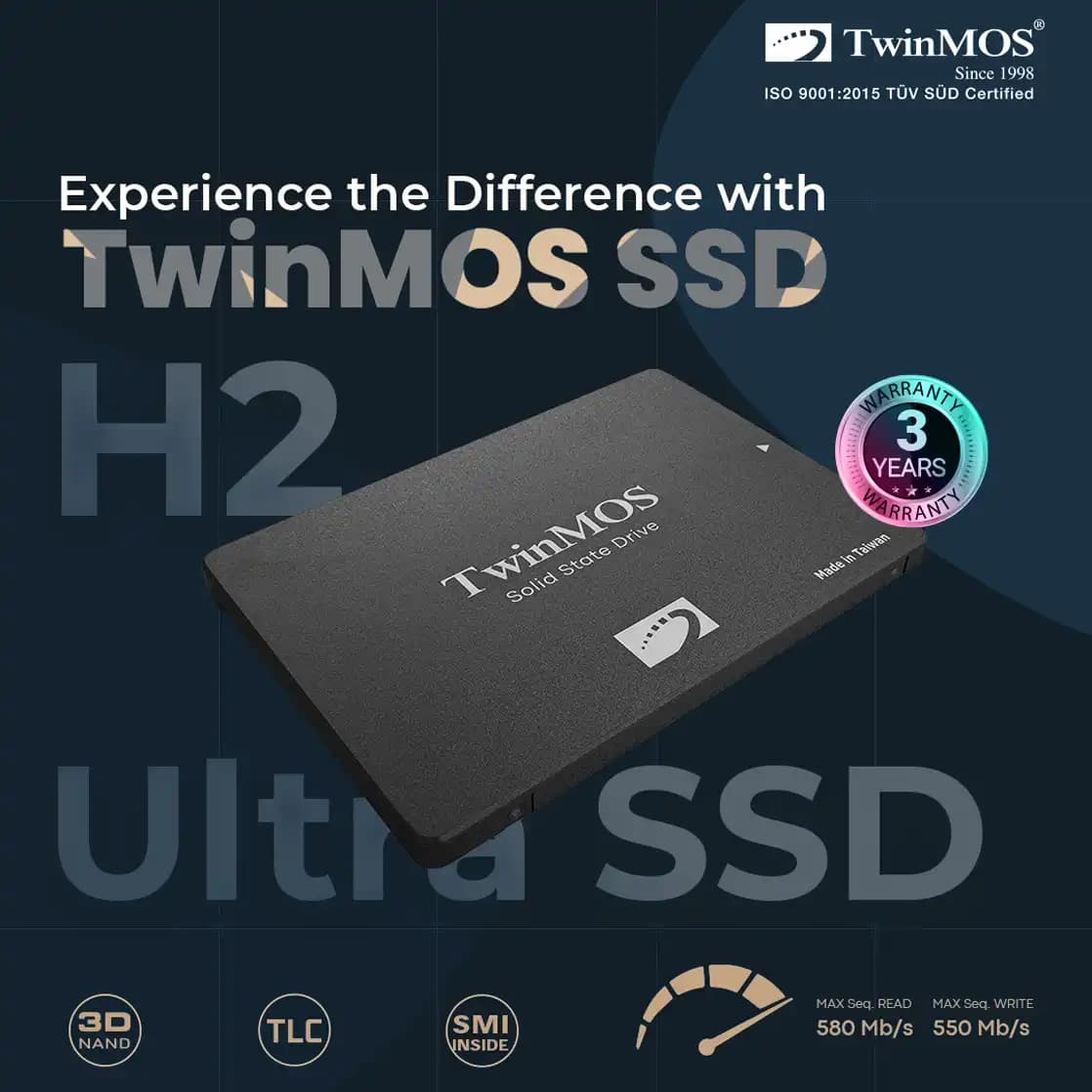 TwinMOS 256GB SSD: Yüksek Performans ve Güvenilirlik Sunan Depolama Çözümü