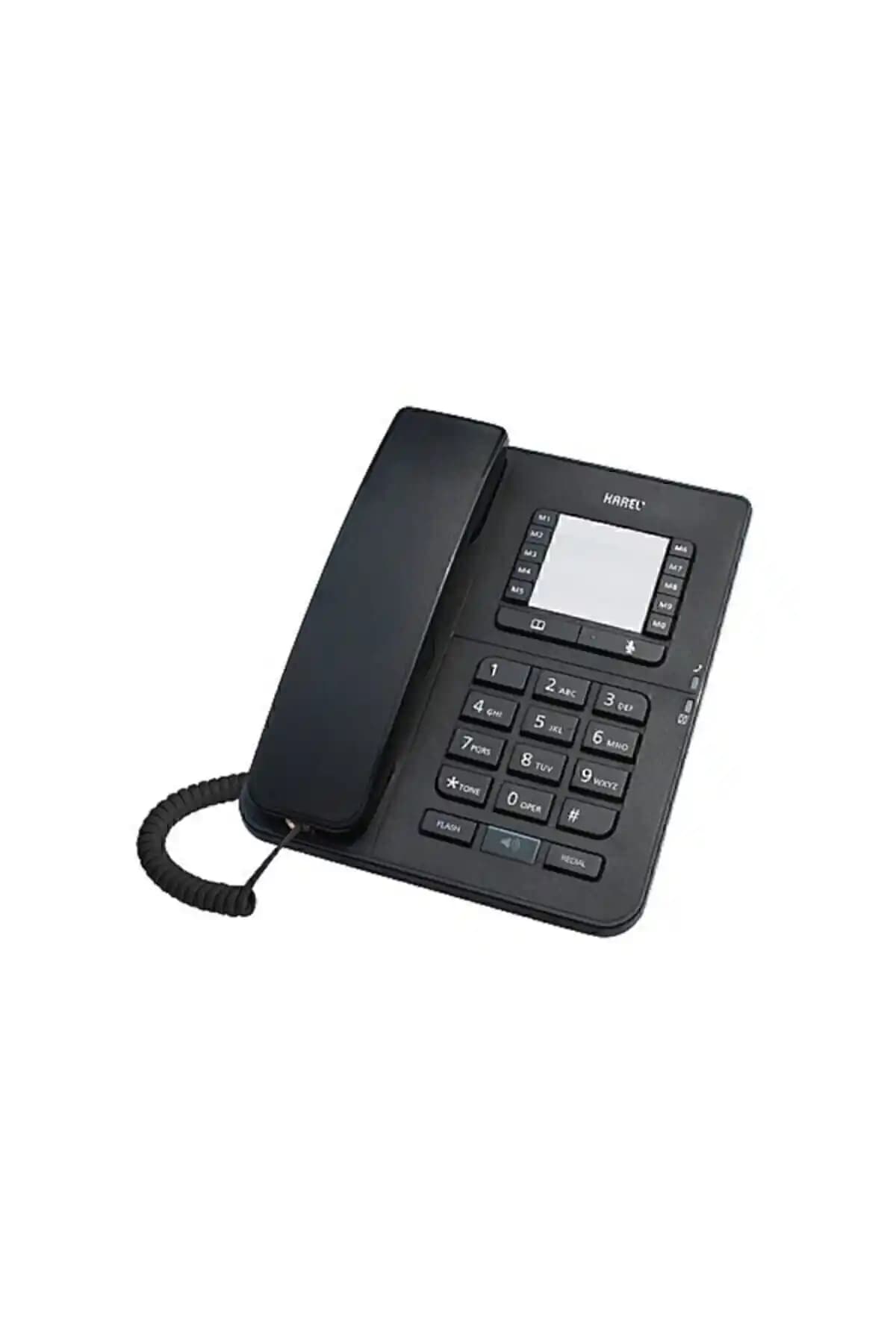 KAREL Tm142 Kablolu Masaüstü Sabit Telefonu: Estetik ve Fonksiyonel İletişim Çözümü (75-90 karakter)
