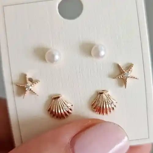 925 Ayar Starfish ve Rose Heart Motifli Altın Küpe Tasarımı ve Kullanım İpuçları