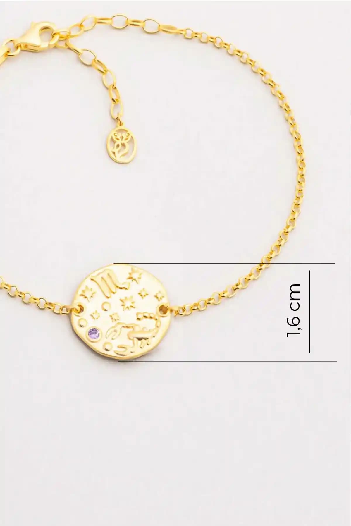 Altın Kaplama Dikdörtgen Akrep Burcu Sembolleri ve Teknolojilerin Birleşimi