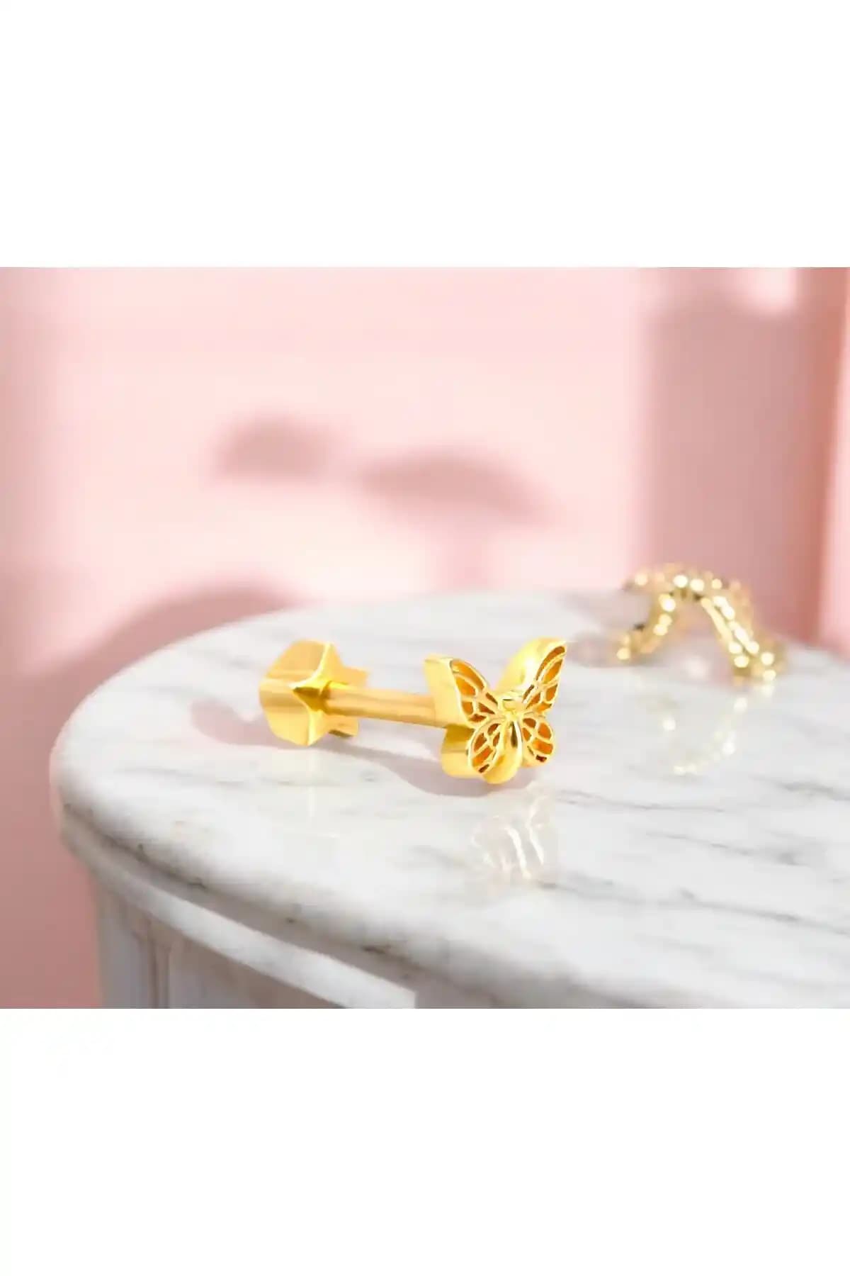 Altın Kelebek Kulak Takısı ve Tragus Bölgesi İçin Güncel Trendler ve Kullanım İpuçları