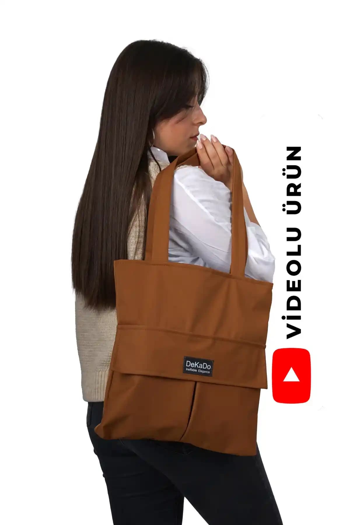 Dekado Fermuarlı Bez Çanta Kadınlar İçin Günlük Şıklık ve Güvenlik Sunar