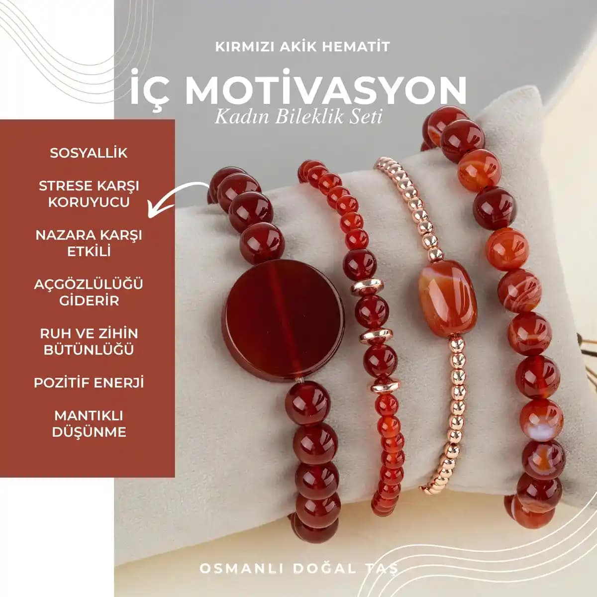Osmanlı Temalı Doğal Taş Bileklikler Modern Tasarım ve Kültürel Mirasın Buluşması