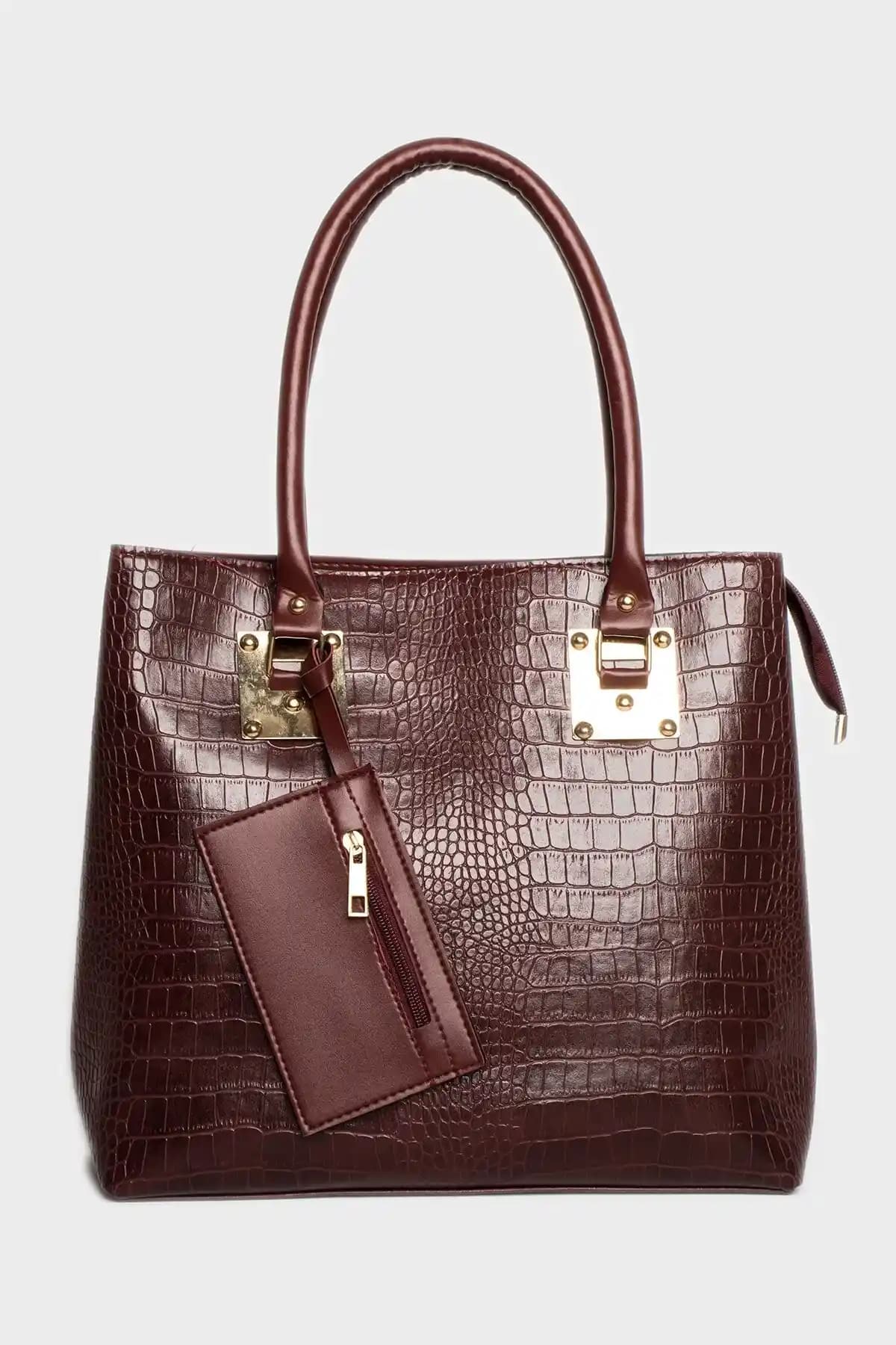 Reddington Büyük Boy Kroko Desen Kadın Çantası: Şık ve Fonksiyonel Tasarım Özellikleri