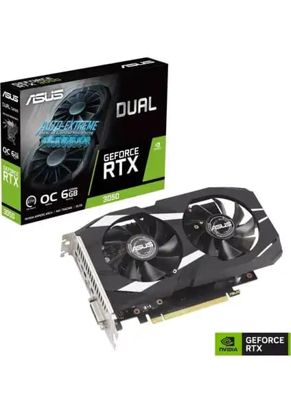 ASUS DUAL-RTX3050-O6G: Yüksek Performanslı ve Enerji Verimli Grafik Kartı Özellikleri