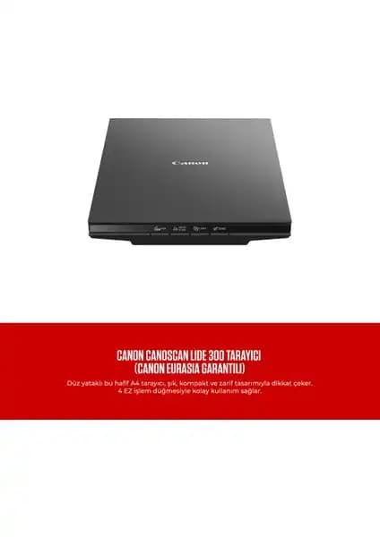 Canon CanoScan LIDE 300: Kompakt ve Yüksek Kalitede Ev ve Ofis Tarayıcı