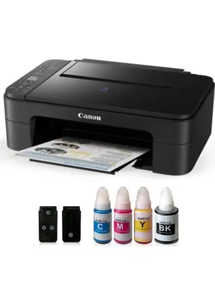 Canon E3340 Çok Fonksiyonlu Yazıcı Performans ve Kullanım Kolaylığı Sunan Model