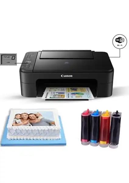 Canon E3340 Wi-Fi Bitmeyen Kartuşlu Resimli Pasta Yazıcısı İnceleme ve Özellikleri