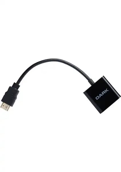 Dark HDMI to VGA Dijital - Analog Dönüştürücü ile Modern Bağlantı Çözümleri Sağlayın