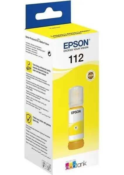 Epson 112-C13T06C44A Sarı Orijinal Mürekkep Uyumlu Epson EcoTank Yazıcılara