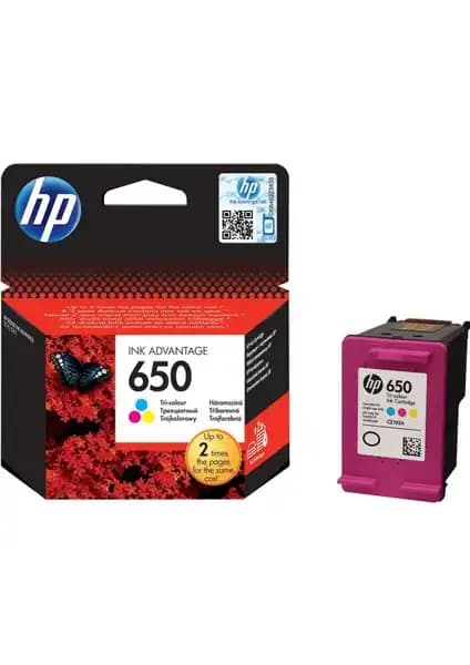 HP 650 Renkli Kartuş CZ102AE: Yüksek Kalite ve Ekonomik Baskı Çözümü