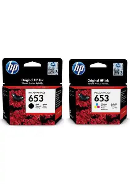 HP 653 Renkli ve Siyah 2 Li Set Kartuşu Yüksek Performans ve Ekonomik Çözüm