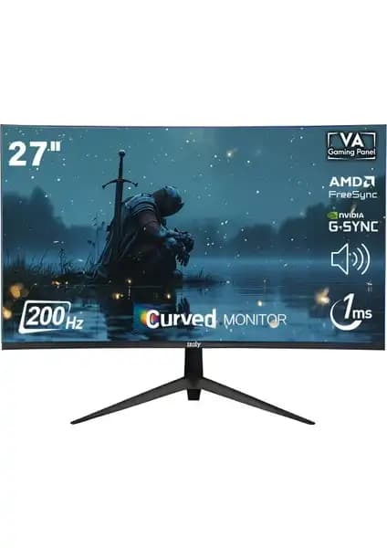 İzoly 2756C200 27 İnç Kavisli Gaming Monitör Yüksek Performans ve Gelişmiş Özellikler