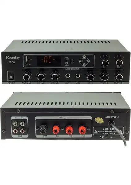 König K-80 MİNİ-80W Profesyonel Ses Sistemi ve Özellikleri Analizi