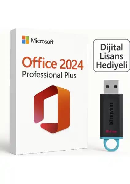 Microsoft Office 2024 Professional Plus USB ve Lisans ile Güçlü Ofis Çözümü