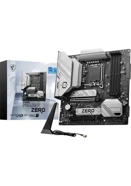 MSI B760M Project Zero WIFI DDR5 Anakart: Yüksek Performans ve Estetiğin Birleşimi