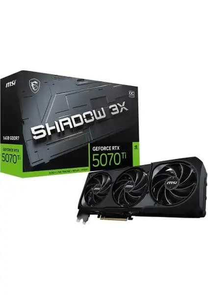 MSI GeForce RTX 5070 TI 16G Shadow Ekran Kartı Yüksek Performans ve Gelişmiş Grafik Teknolojileri
