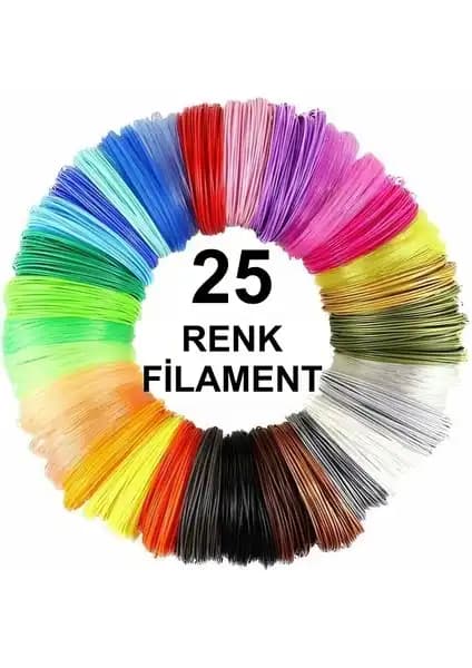 Robobloq 3D Kalem Yazıcı için 25 Renkli PLA Filament Seti Detaylı İnceleme