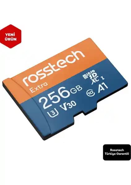 Rosstech Extra 256GB Micro SDXC Hafıza Kartı - Yüksek Kapasiteli ve Hızlı Veri Transferi