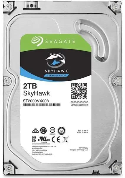 Seagate SkyHawk 2TB 3.5 İnç Güvenilir ve Yüksek Performanslı Sabit Disk