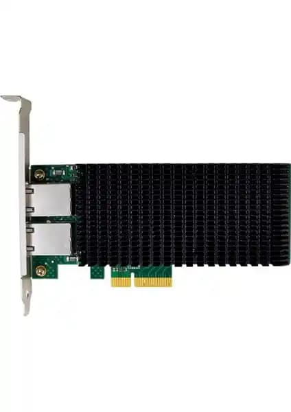 Sunweit ST7319 Intel X540-T2 Çift Portlu 10Gbps PCIe Ağ Kartı Kurumsal ve Yüksek Performanslı Çözüm