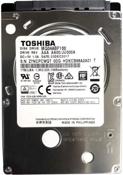 Toshiba Mobil 1TB 2.5 İnç SATA Notebook Hard Disk MQ04ABF100 Özellikleri