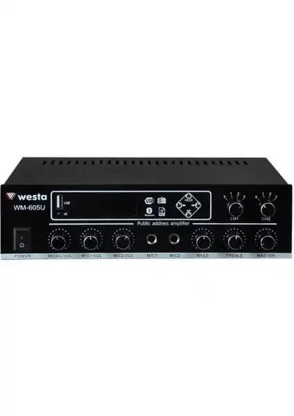 Westa WM-605U Profesyonel Ses Amplifikatörü Gelişmiş Özellikler ve Çoklu Kullanım İmkanıyla